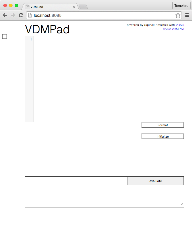Screenshot of VDMPad